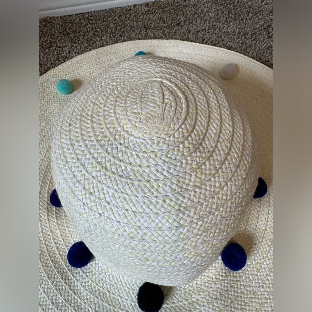 Bcbgeneration Paper Straw Multi Colored Pom Pom F… - image 4